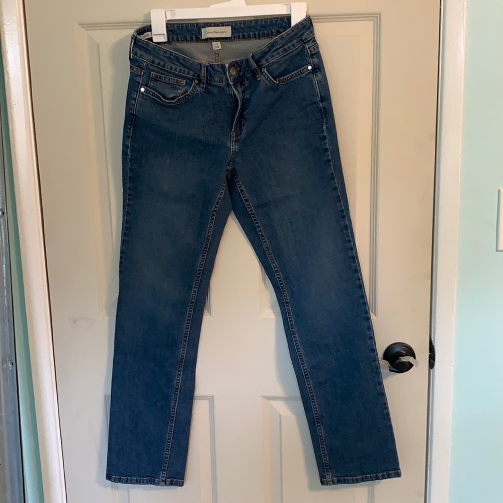 Calvin Klein straight blue jeans size 8 X 30